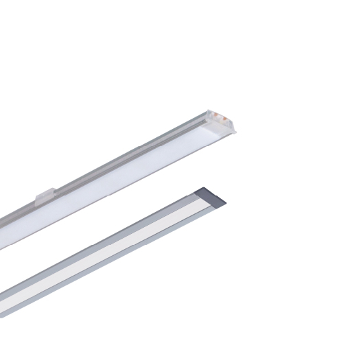 Perfil alumninio vacio 2mts. c/terminales